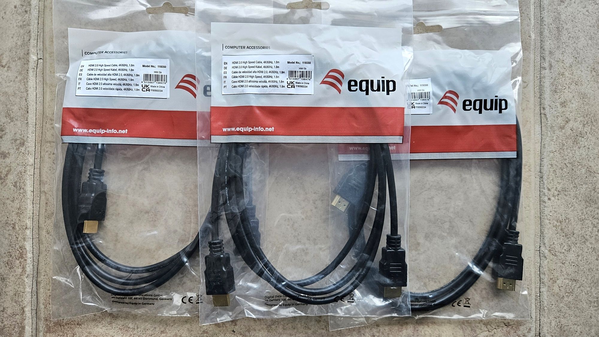 3 cabos HDMI 2.0 Ethernet 1.80MT NOVOS