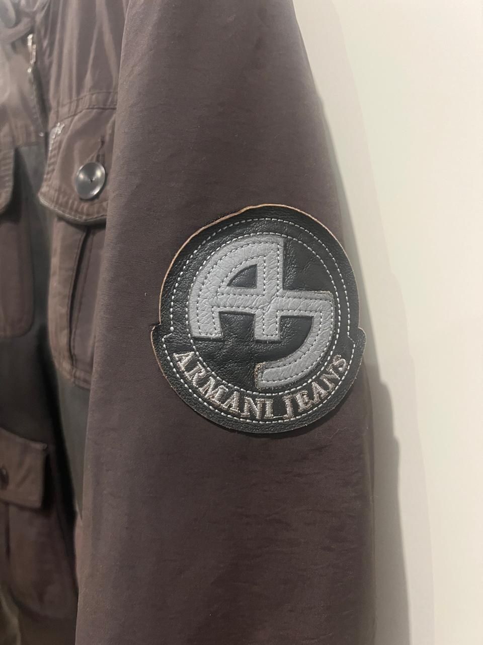 Куртка кожаная Armani Jeans (оригинал)