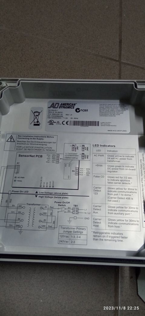 American Dynamics RJ1SNUD