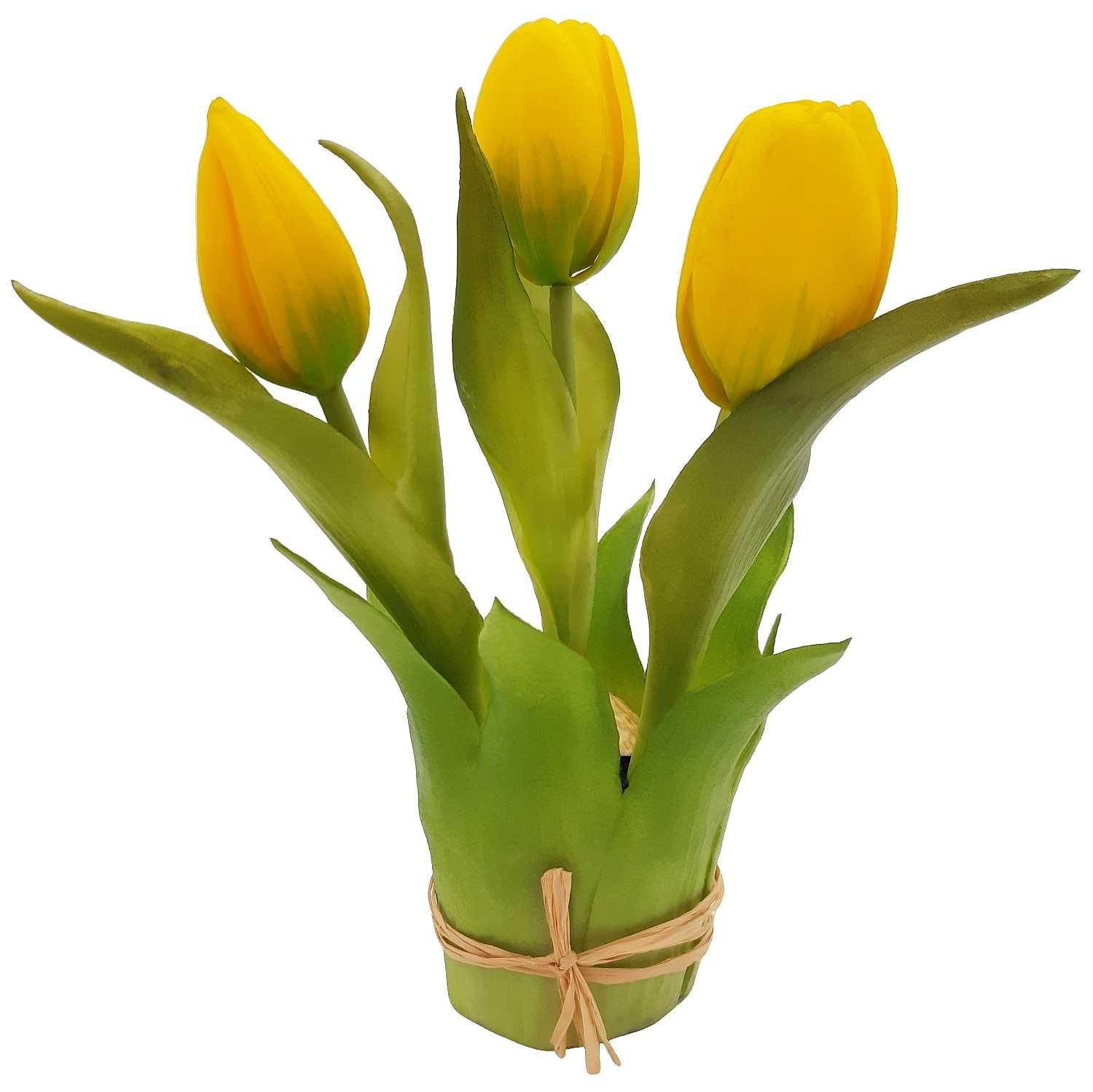Tulipany silikonowe w wiązce bukiet tulipanów kompozycja kolory