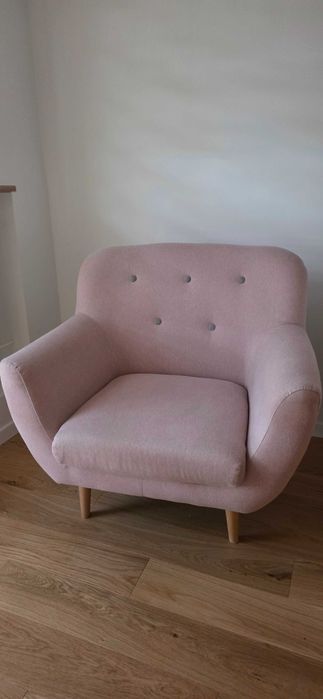 Fotel sorento różowy