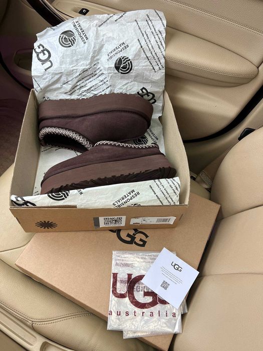 Жіночі зимові уггі Ugg Tasman Platform Brown (коричневі) ALL22718