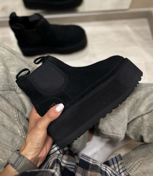 Оригинальные Avstralia UGG Chelsea Neumel Platform Black ORIGINAL