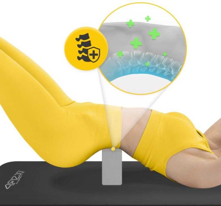 Kostka do jogi 4FIZJO blok - klocek do ćwiczeń cegła FITNESS SZARA !!!