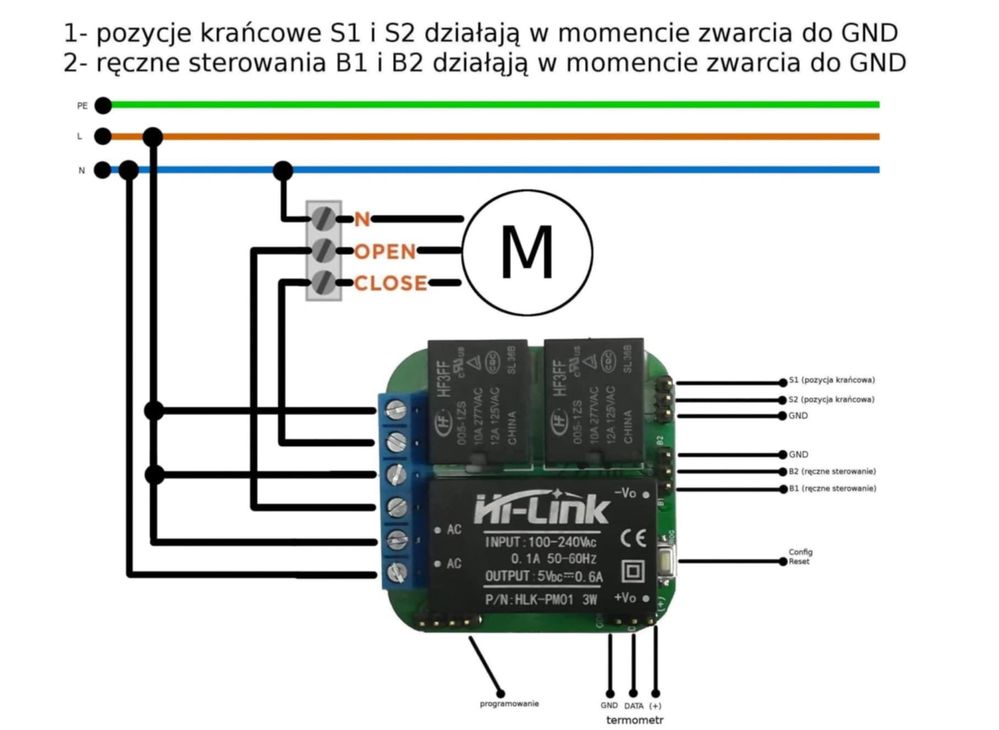Moduł dopuszkowy SUPLA / HOME ASSISTANT