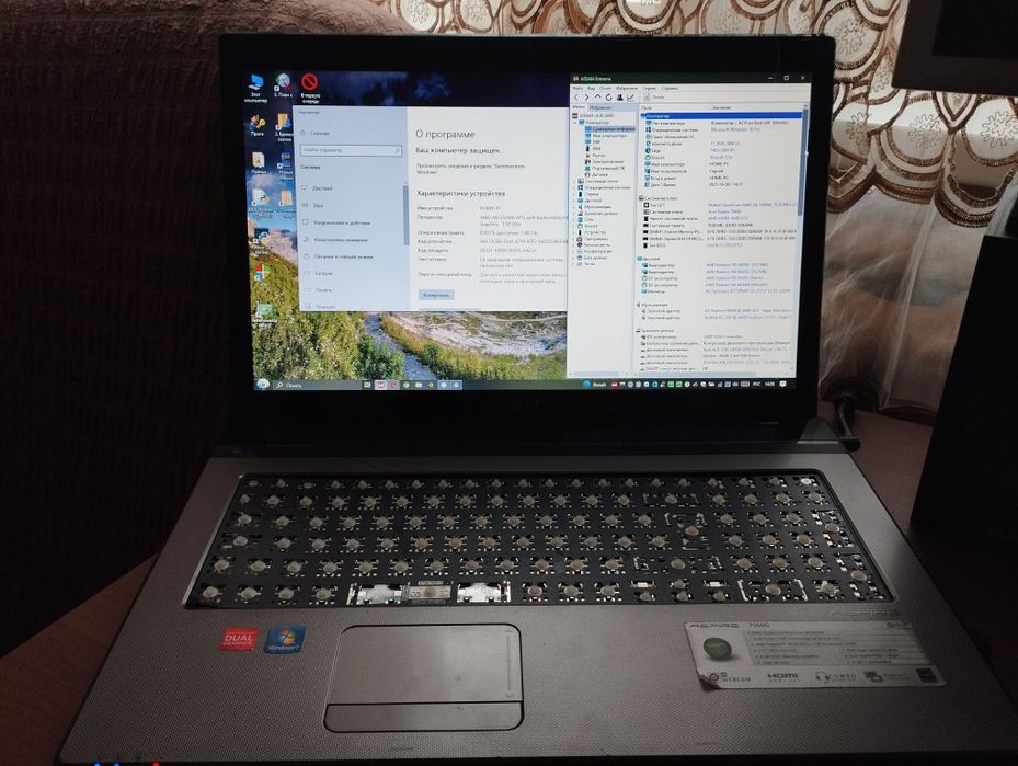 Ноутбук ACER aspire 7560g ИГРОВОЙ