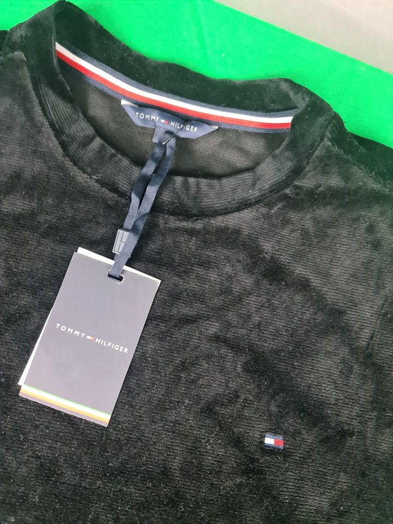 Tommy Hilfiger Komplet dresowy męski welur L