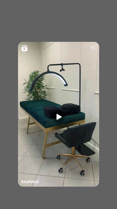 Łóżko Tapicerowane kosmetyczne