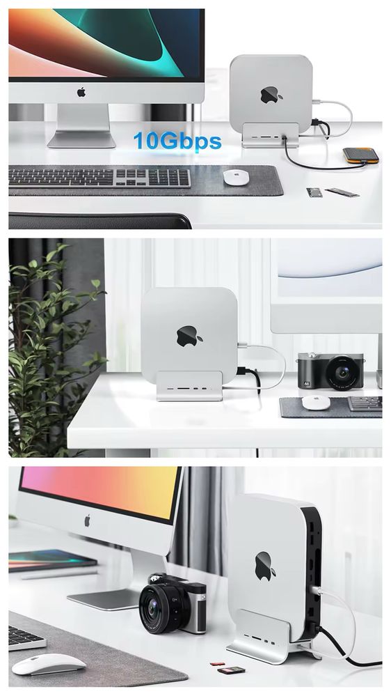 Периферія Apple Mac Mini - USB Hub з слотом M2 PCIe NVMe і M2 SATA SSD