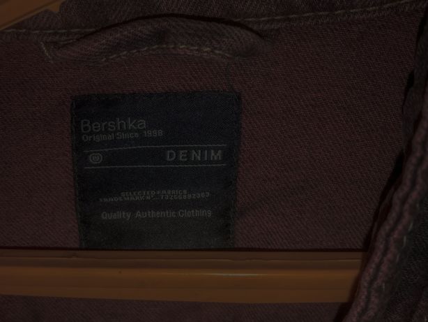 Куртка джинсова чорно-червона Breshka