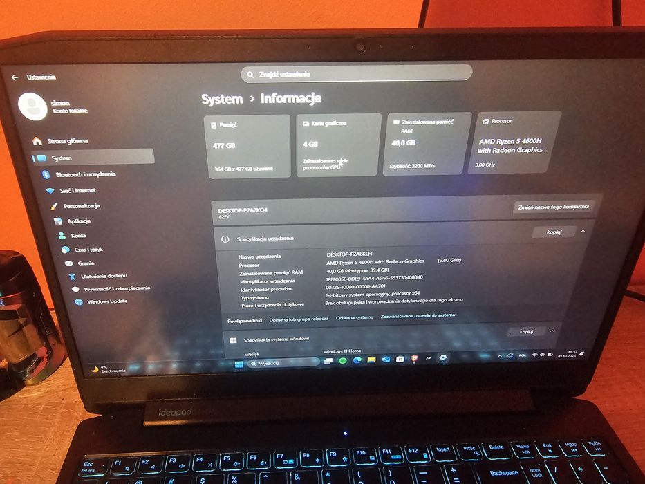 Witam sprzedam  laptopa