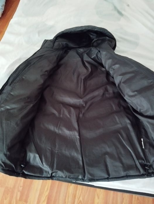Пуховик 52-54 р. зимова куртка чоловіча чорна тепла парка бу
