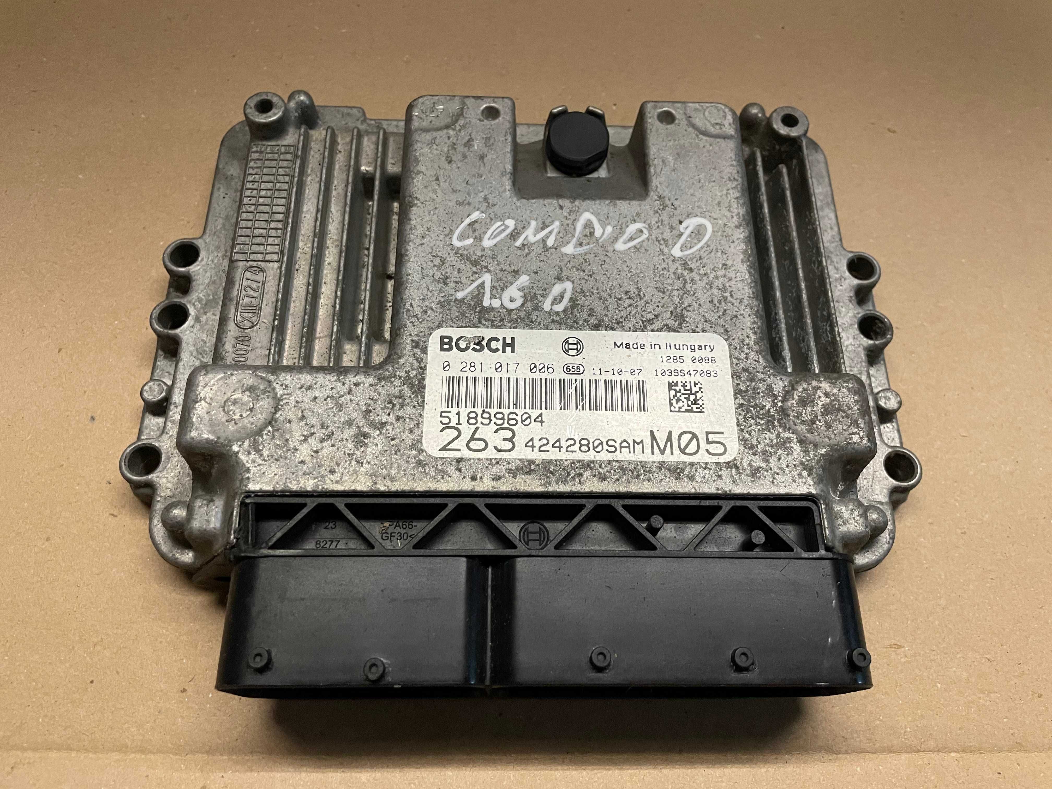 Fiat Doblo II Combo D 10- 1.6 JTD Sterownik Komputer Silnika ECU