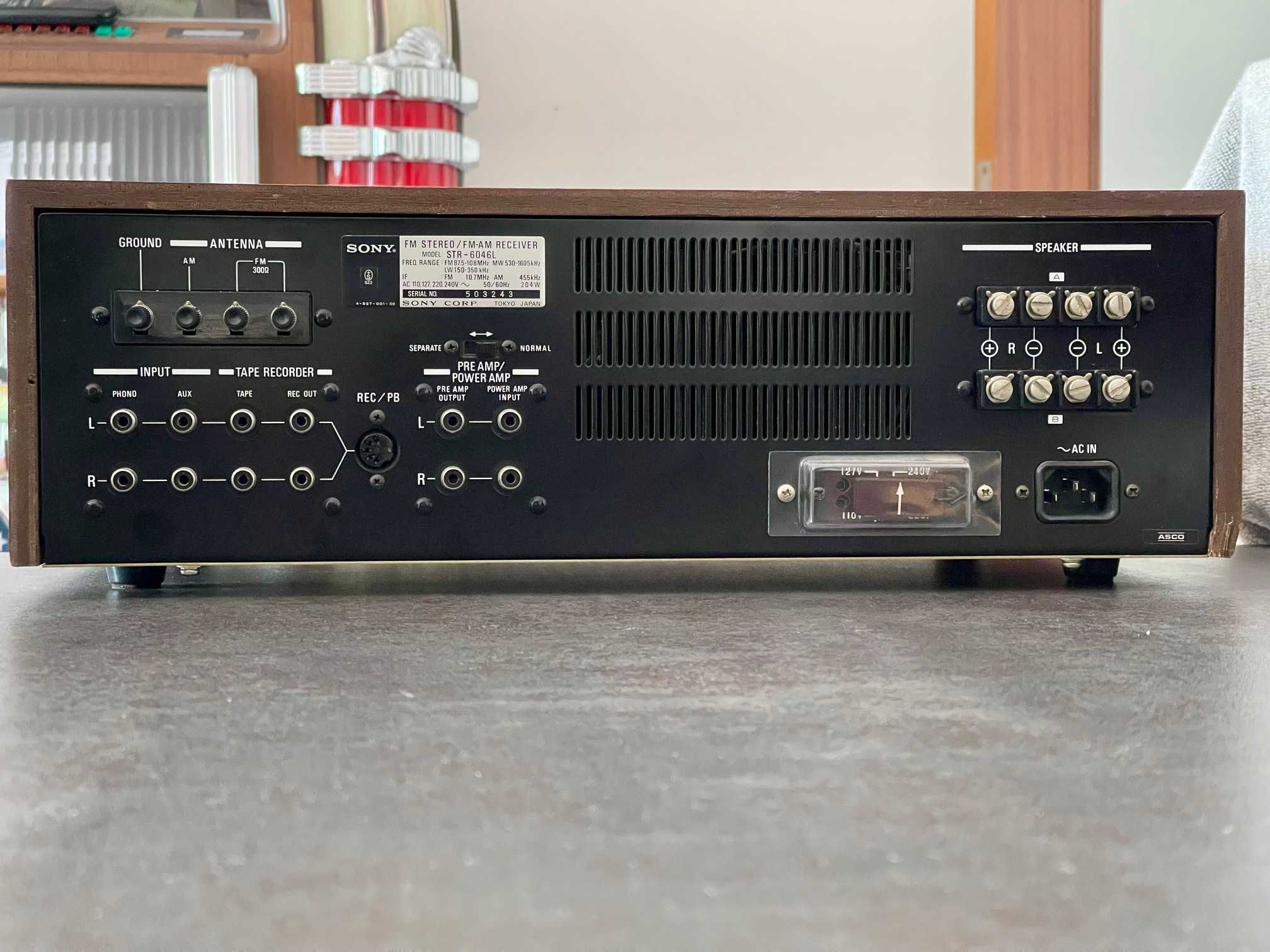 Rádio amplificador Sony STR 6046L receiver