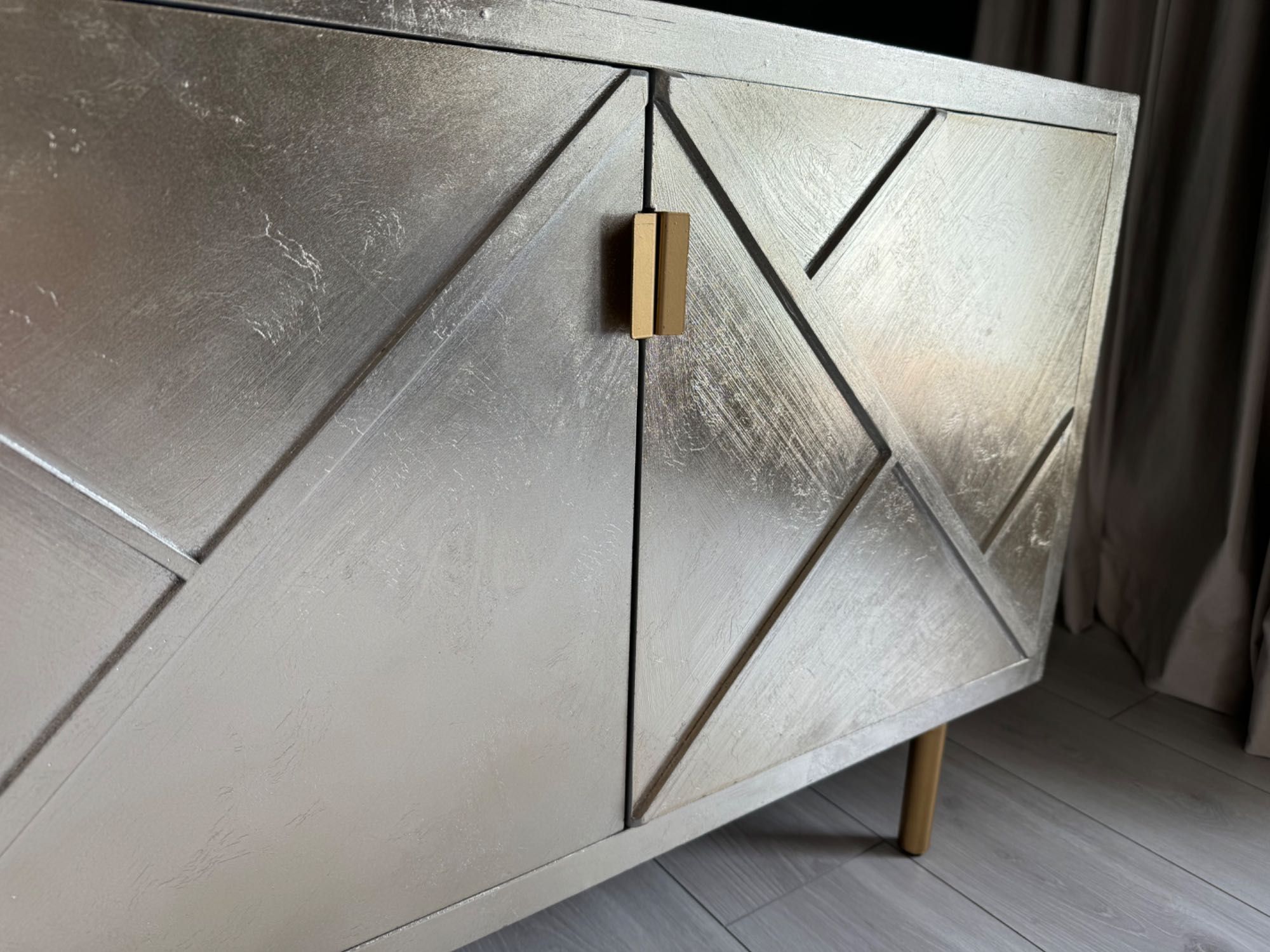 Komoda Kare Design - 180cm srebrna