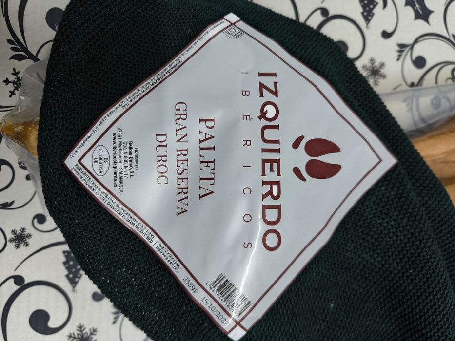 Presunto Izquierdo paleta bolota ibérico gran reserva