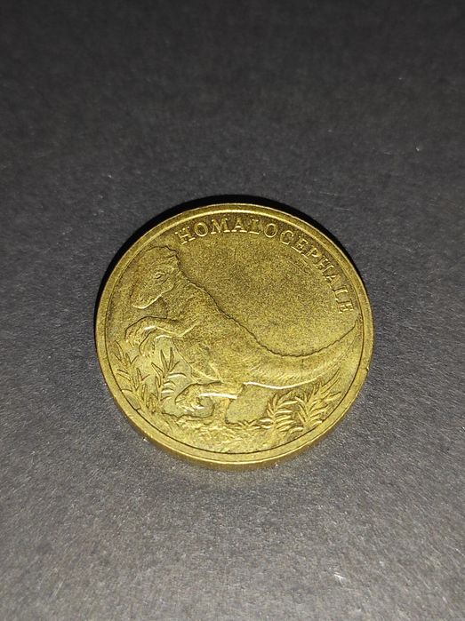 Moneta kolekcjonerska hobby Dinozaur