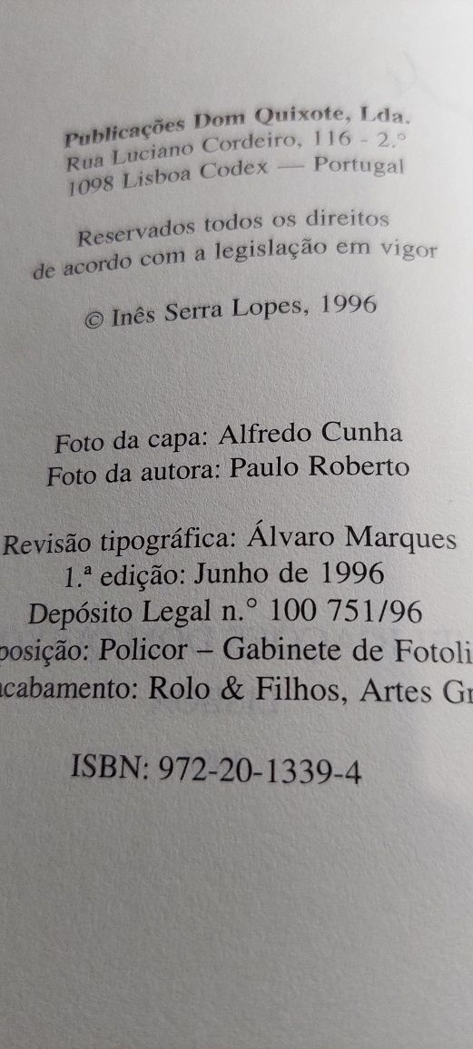 Camarate, A Verdade Não Prescreve - Inês Serra Lopes (1ª edição, 1996)