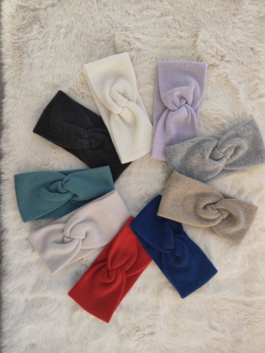 Opaska na głowę merino z kaszmirem