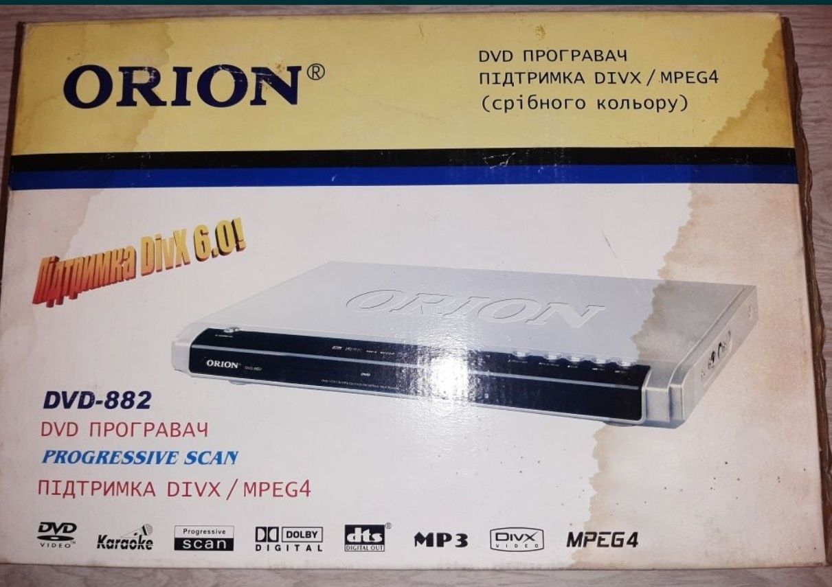ДВД проигрыватель - караоке. DVD Orion. Model: DVD-882. Поддержка 5.1