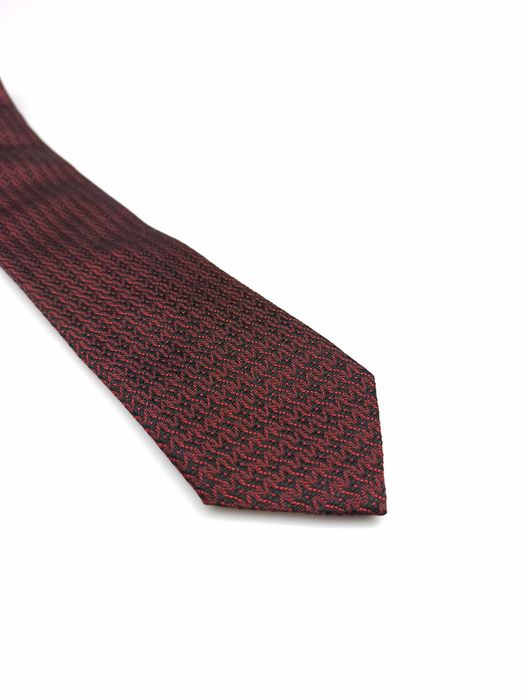 Maybach czerwony jedwabny krawat zm81