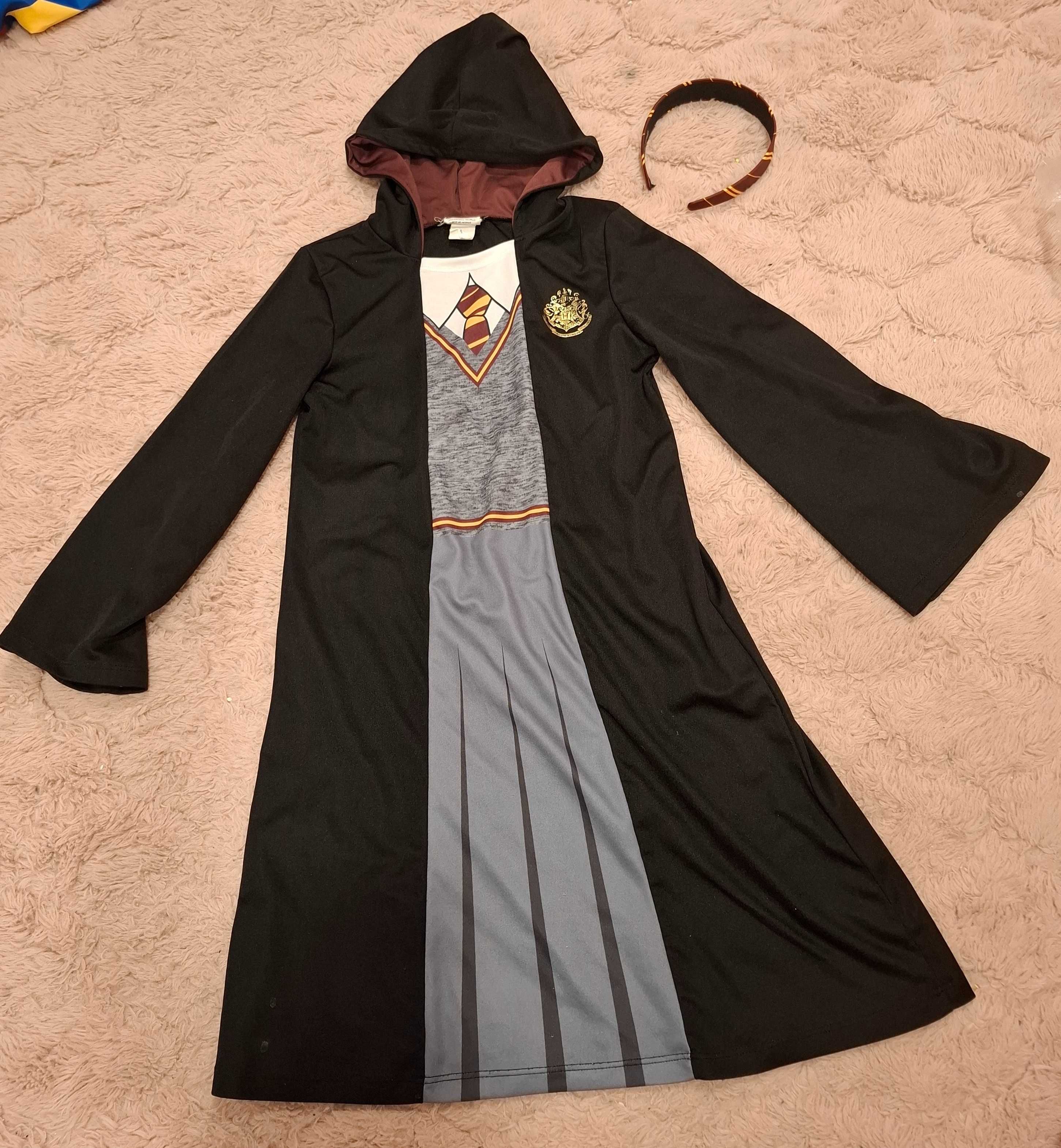 Strój Kostium Przebranie Hermiona Harry Potter Sukienka H&M 134-140