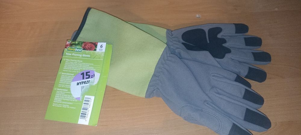 Rekawice do róż do ogrodu