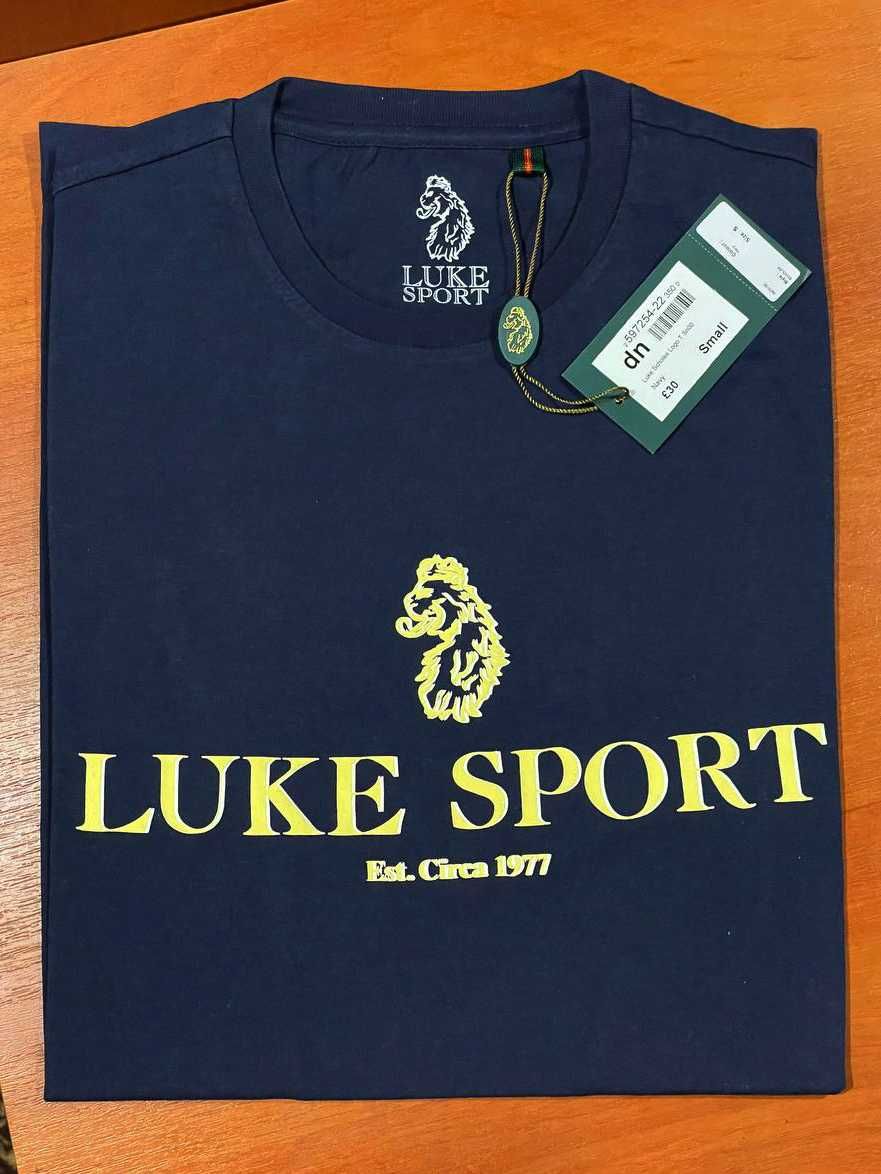 Luke sport scholes graphic t-shirt чоловіча футболка оригінал синя - S