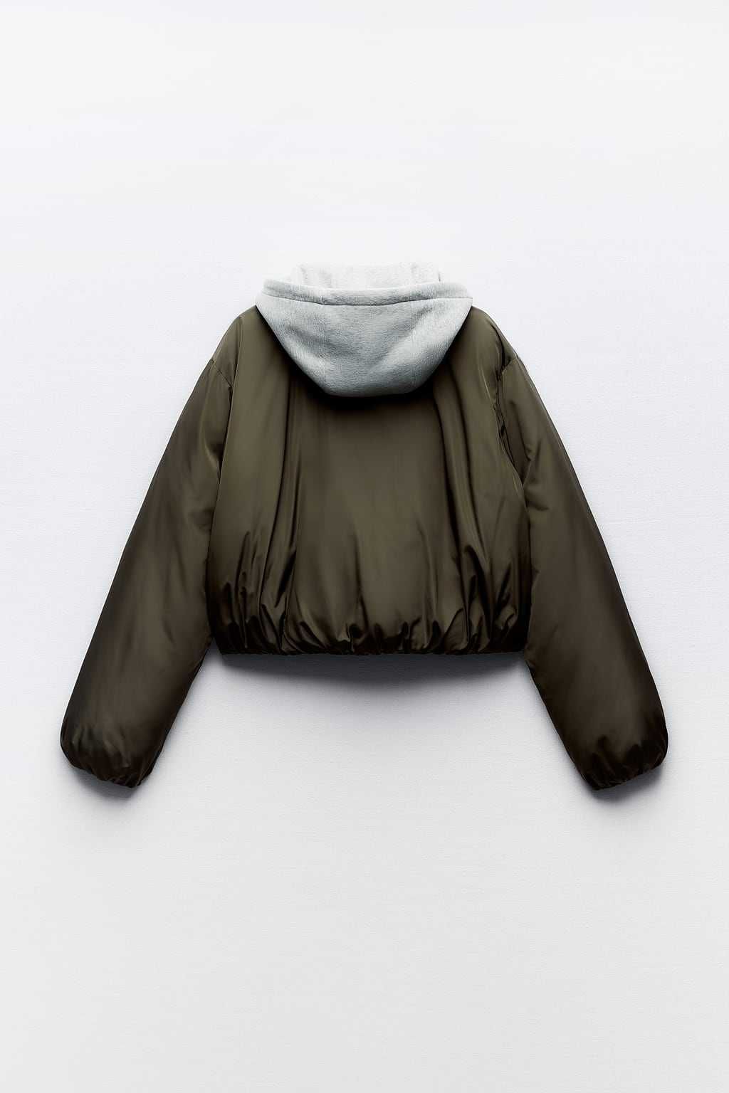 Куртка бомбер со съёмным капюшоном Zara