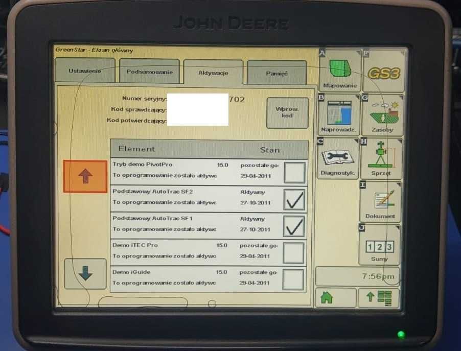 John Deere Monitor GreenStar 2630 Autotrack+SectionControl