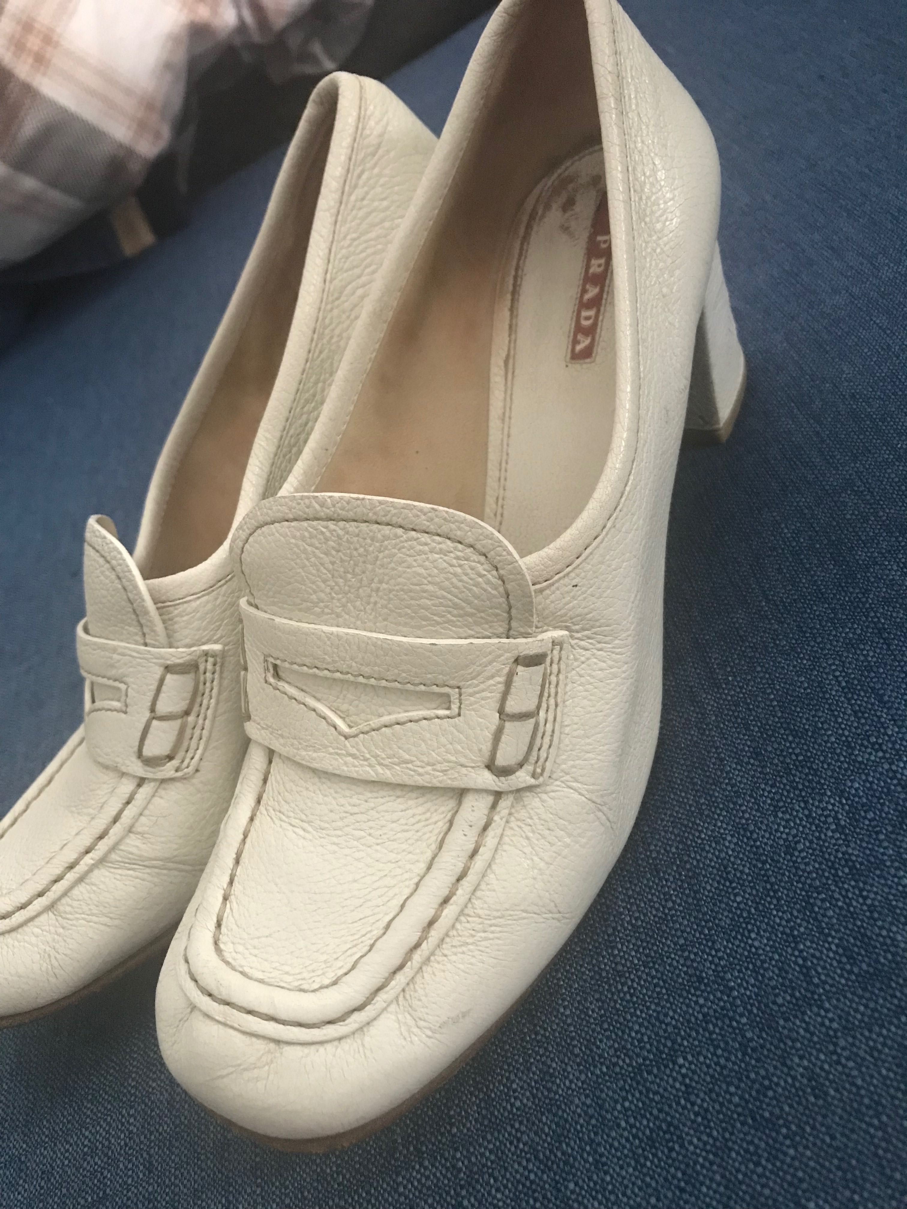 Prada Mokasyny Na Obcasie 39