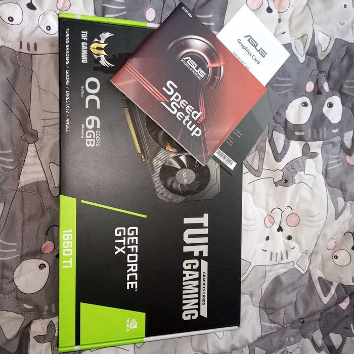ASUS GeForce GTX1660 Ti 6144Mb TUF OC EVO GAMING, як нова