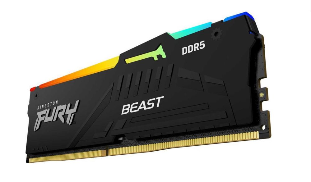 Комплект Kingston FURY 64 GB (2x32GB) DDR5 6400, Beast RGB EXPO, CL32