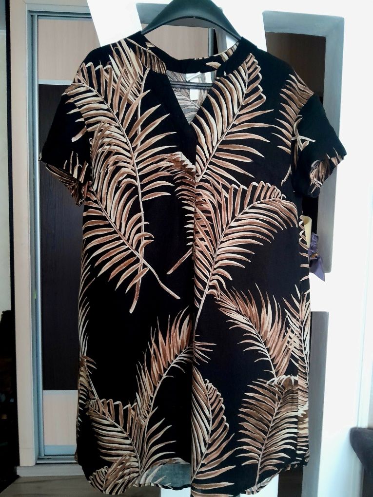Плаття жіноче льняне h&m,женское платье-футболка лен