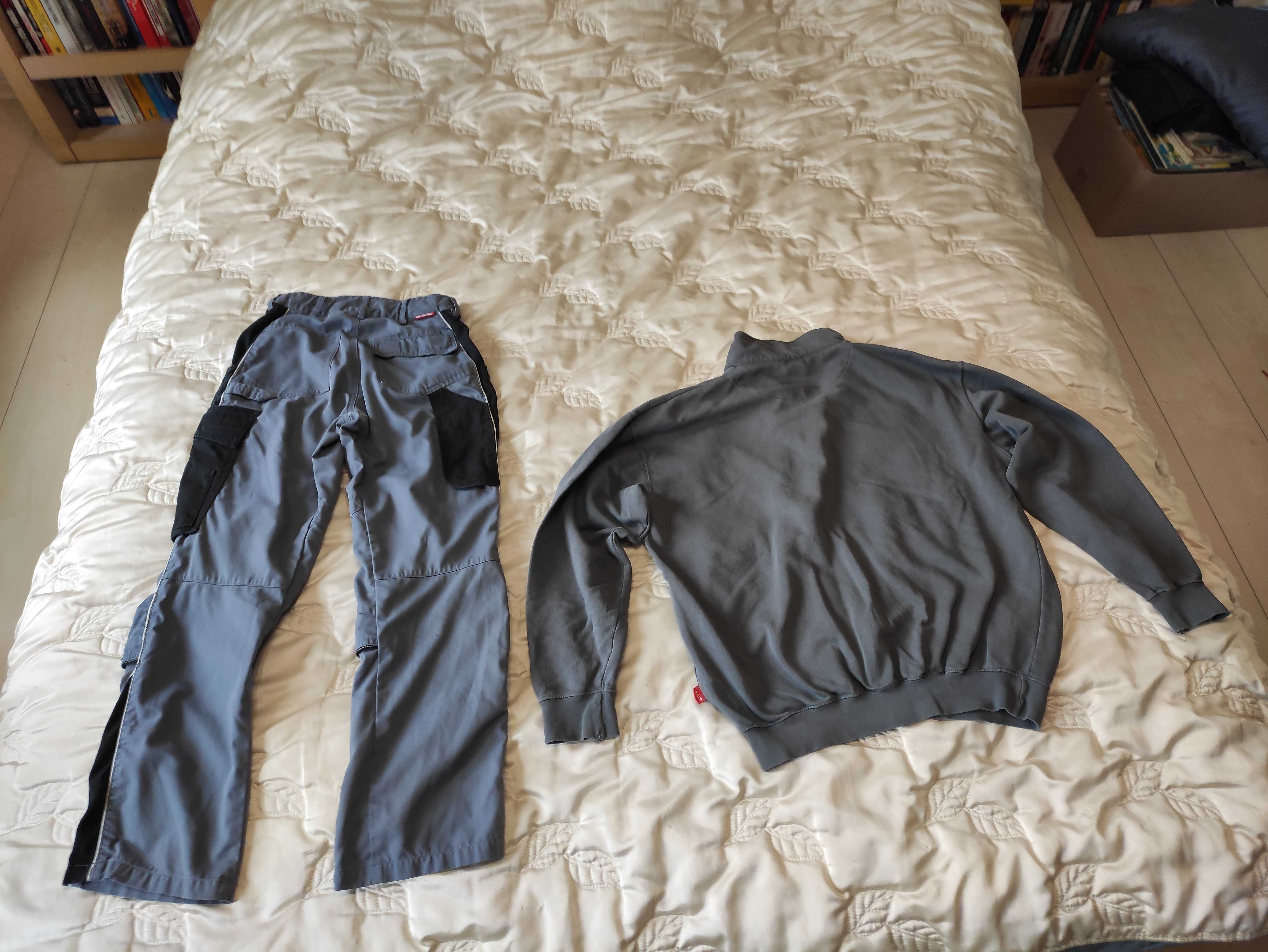 Męskie spodnie robocze r 42 i bluza r S Engelbert Strauss i bluza bdb