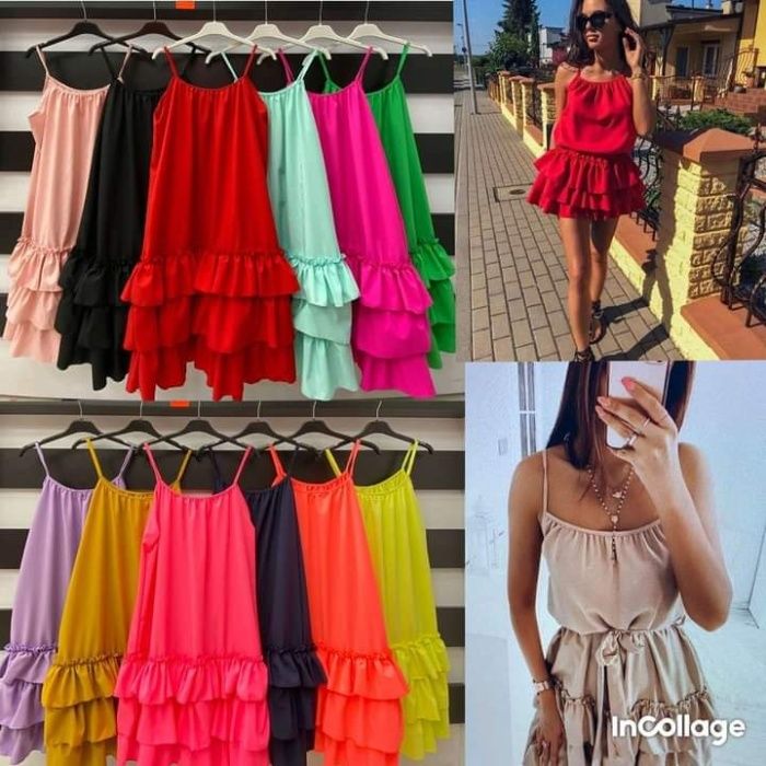 Sukienka na lato czarna. Bardzo lekka i zwiewna !! OSTATNIA !!