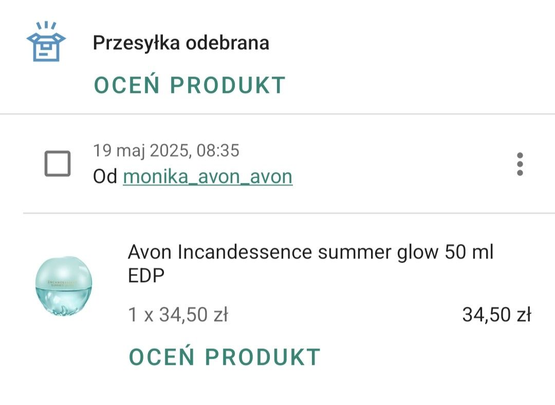 Avon Incandessence summer glow 50 ml