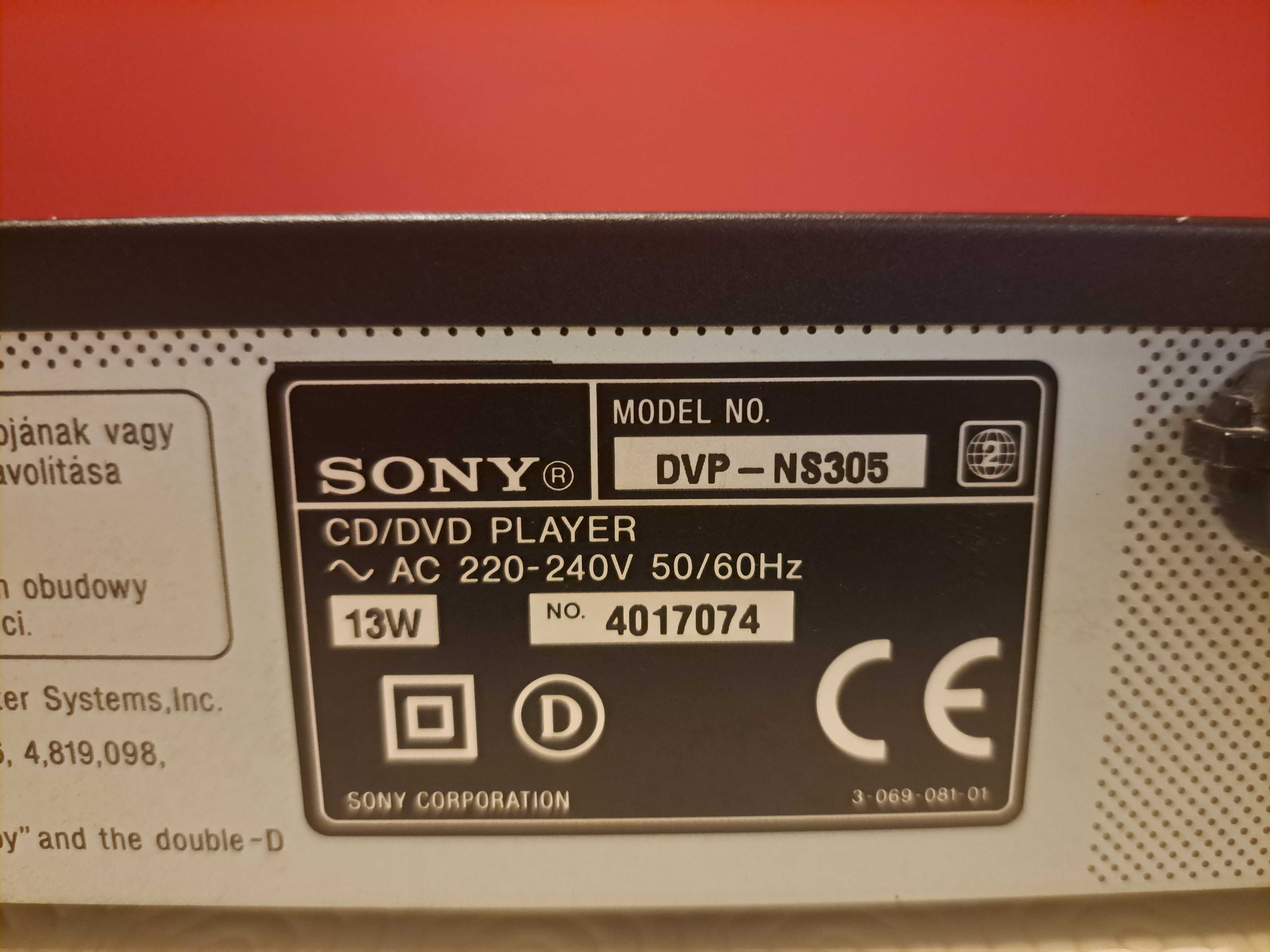 DVD Sony DVP-NS305