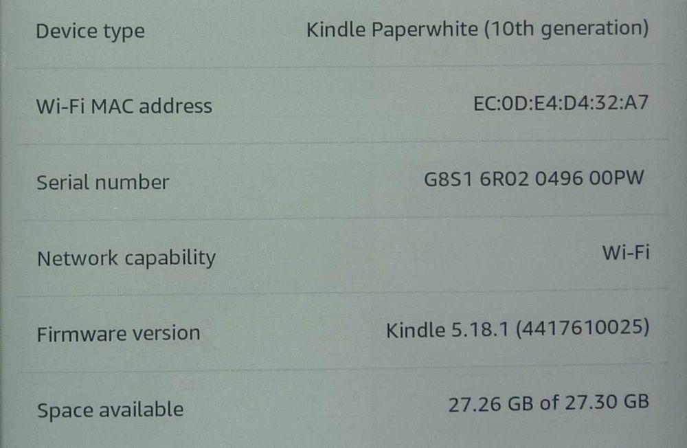 Kindle paperwhite 4 10th generacja - 32 GB pamięci "00PW"