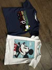 koszulki h&m 2 szt cekiny mickey mouse straż pożarna