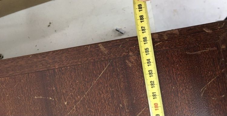 Secretária madeira natural maciça - para restauro