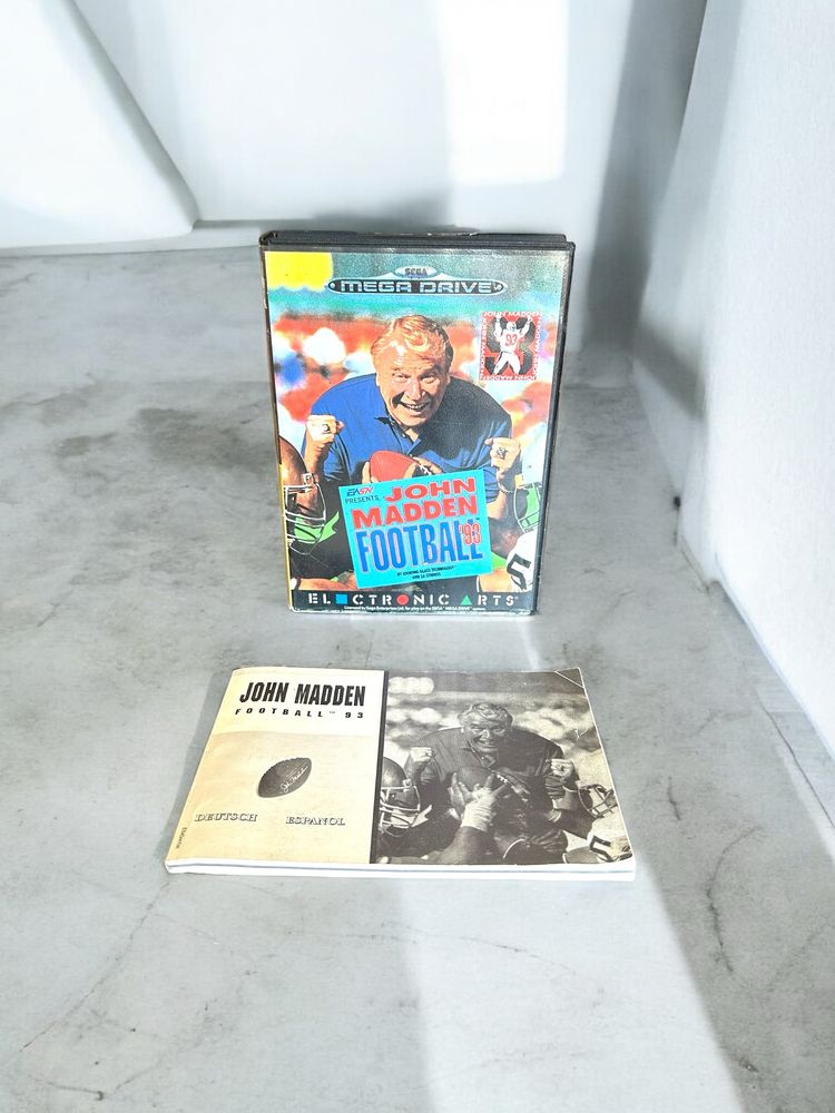 Sega Mega Drive Johm Madden Football 93 Game