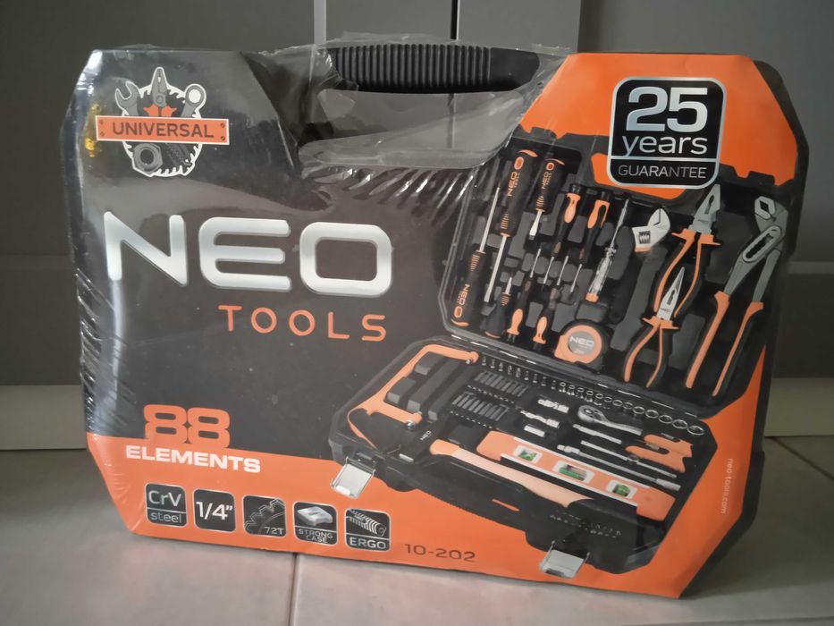Skrzynka z narzędziami Neo Tools 88 elementów nowa