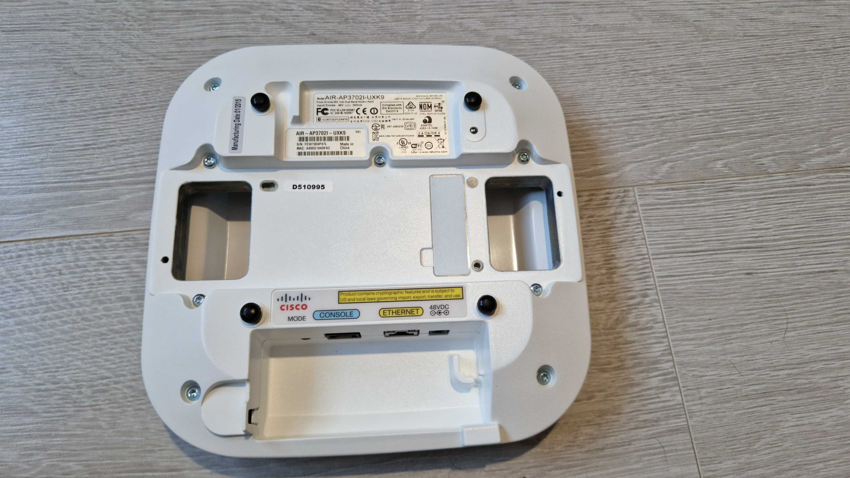 Cisco AIR-AP3702I-UXK9 - używane, oryginalny firmware, nie flashowane.