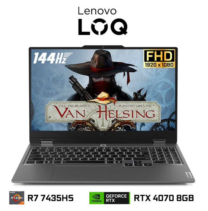 Нотбук Lenovo LOQ 15,6 FullHD 144 HZ/Ryzen 7 7435HS/16G/RTX4070/512 ‼️