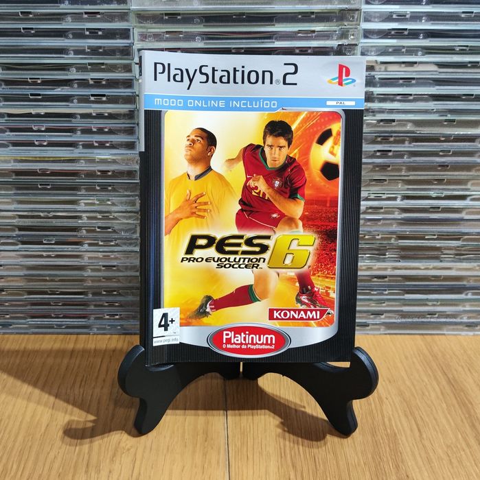 PES 6 Pro Evolution Soccer Capa e Manual Originais PS2