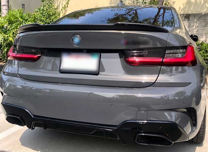 Dyfuzor Spoiler Dokładka BMW G20 G21 M340 CZARNY POŁYSK / CARBON