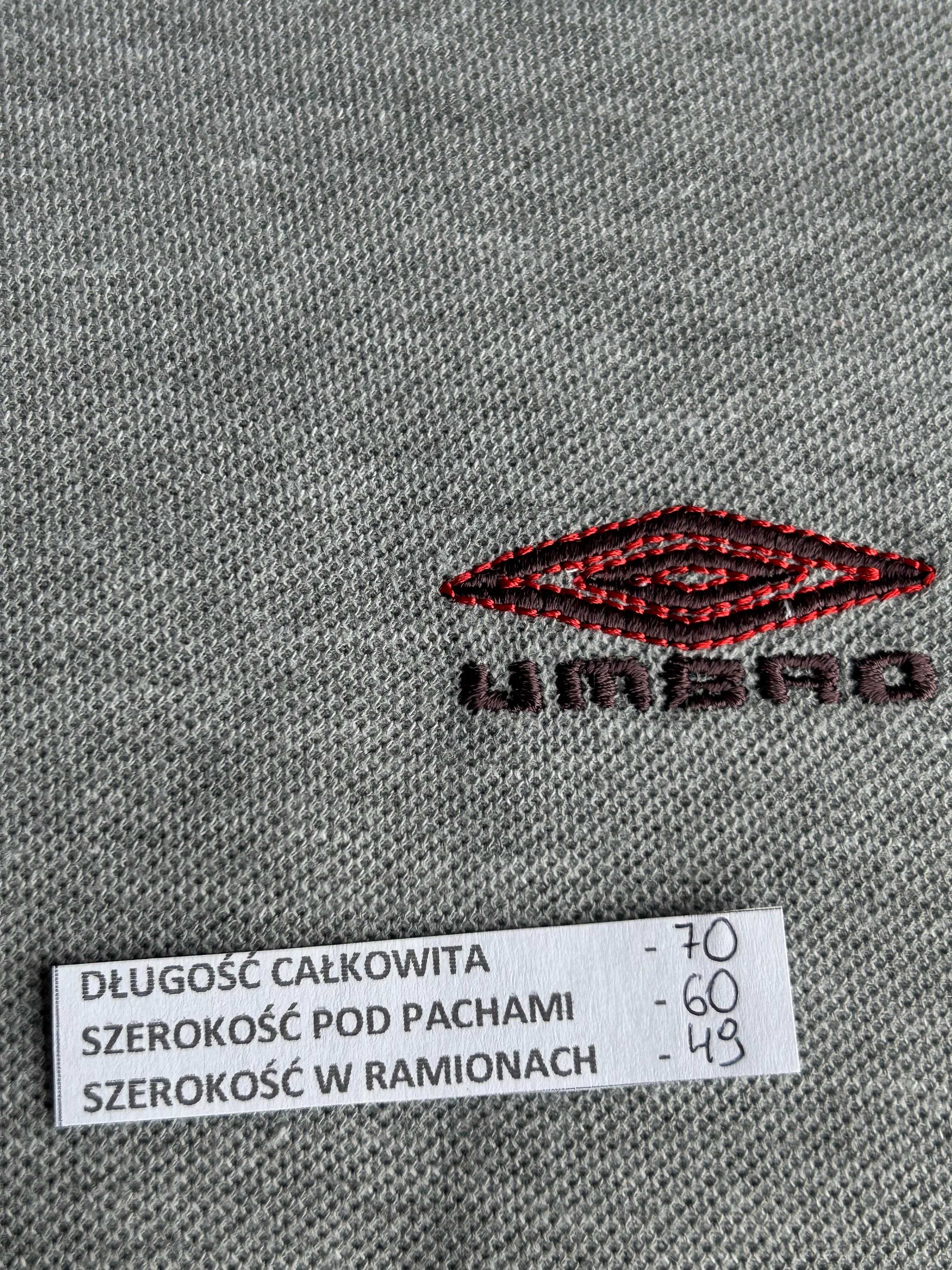 UMBRO Szara koszulka polo rozmiar L