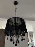 Lampa sufitowa żyrandol czarna