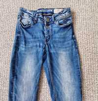 Spodnie spodenki jeansowe damskie 36 S skinny
